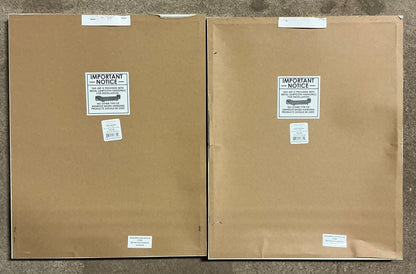 16x20” (set of 2) glass textbook photo frames - AS IS - SOME MINOR COSMETIC FLAWS EITHER ON THE FRONT OR THE SIDES (see pictures) - PICK UP ONLY