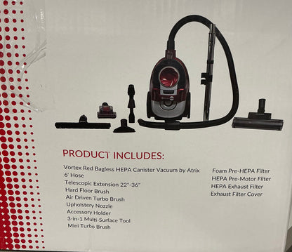 Atrix Bagless Hepa Cannister Vacuum