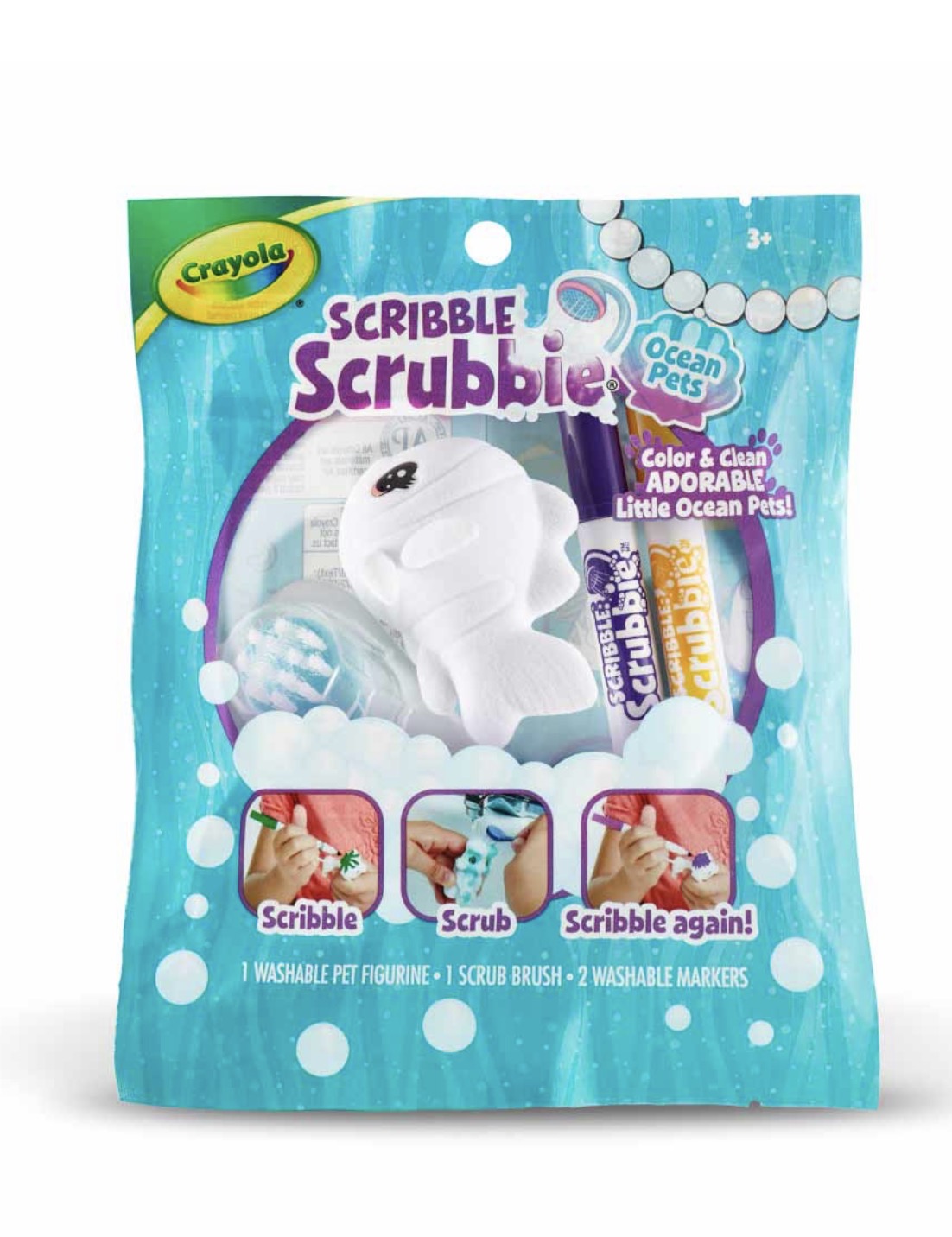 Crayola Scribble Scrubbie Ocean Pets 1-count