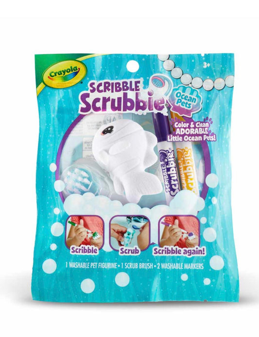 Crayola Scribble Scrubbie Ocean Pets 1-count