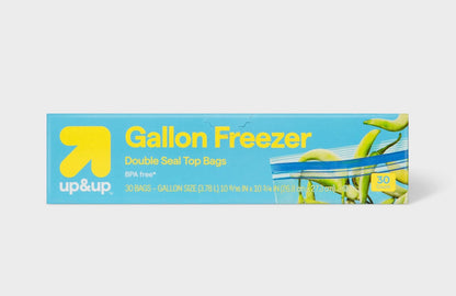 30-count gallon-sized freezer bags