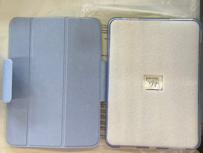 Case designed for the iPad (A16) 11-inch and iPad 10th Generation 10.9-inch light blue floral embossed protective case