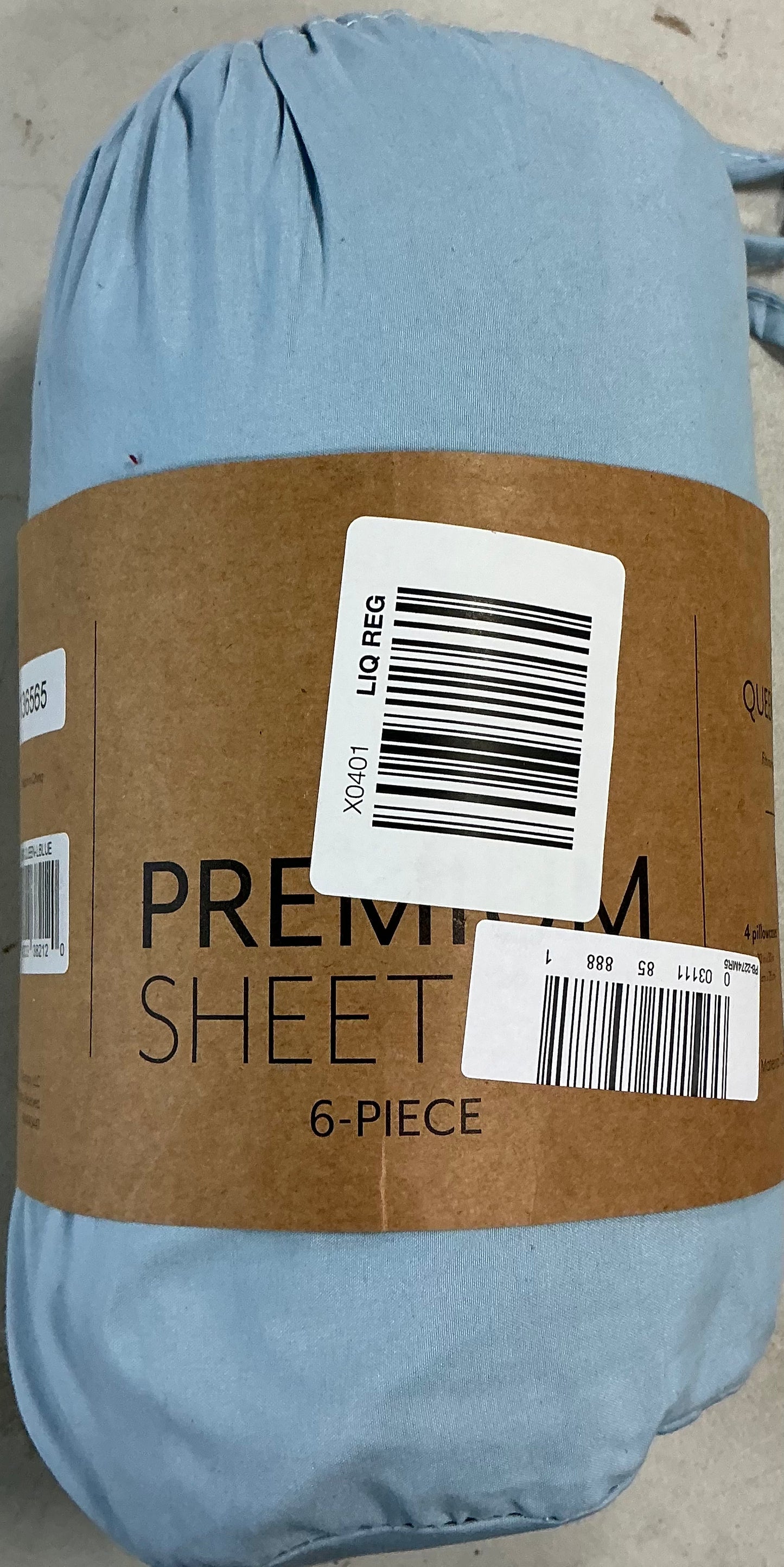 Casual Comfort™ Premium Ultra Soft Microfiber Wrinkle Free 6 Piece Sheet Set Queen-Light Blue