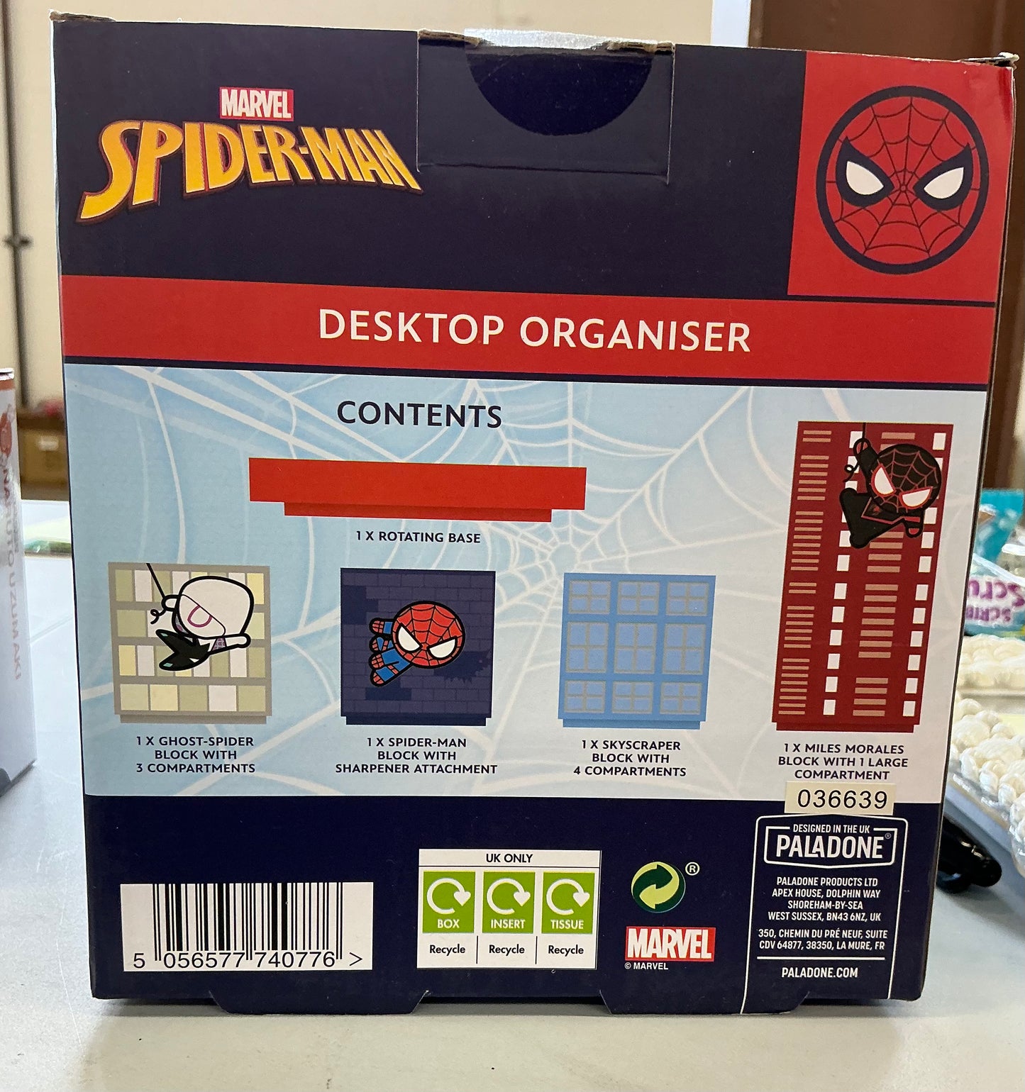 Paladone Marvel Spider-Man modular desktop organizer.(clearance)