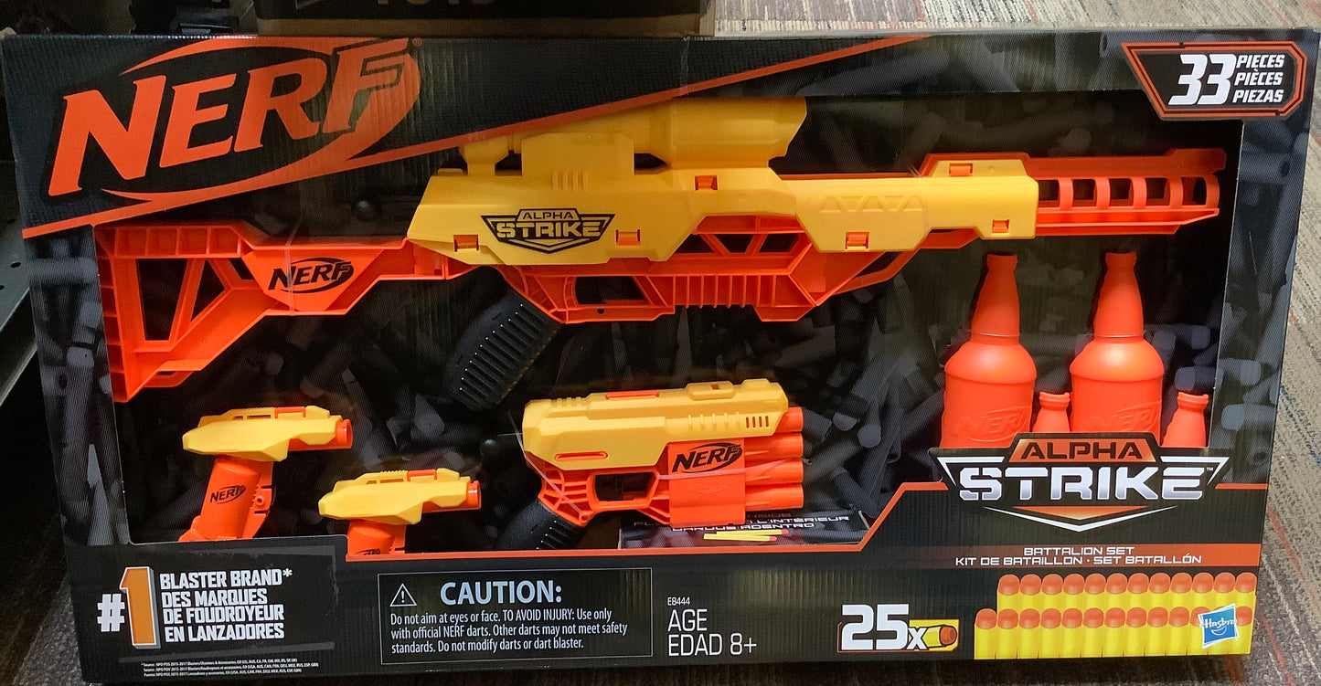 NERF Alpha Strike Battalion Set 4pk Blasters