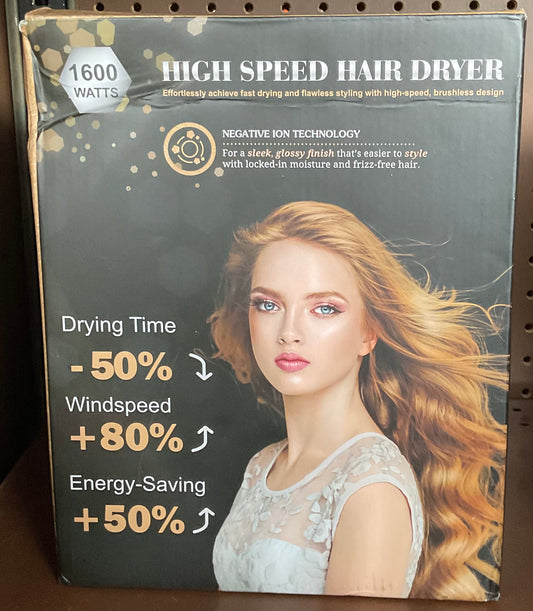 Nicebay Hair Dryer, High-Speed Hair Blow Dryer with Brushless Motor, Negative lonic Hair Dryer for Fast Drying, Portable Lightweight
