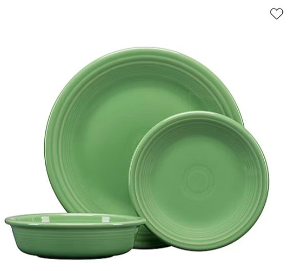 Fiesta Classic Rim 3-pc. Place Setting color Meadow