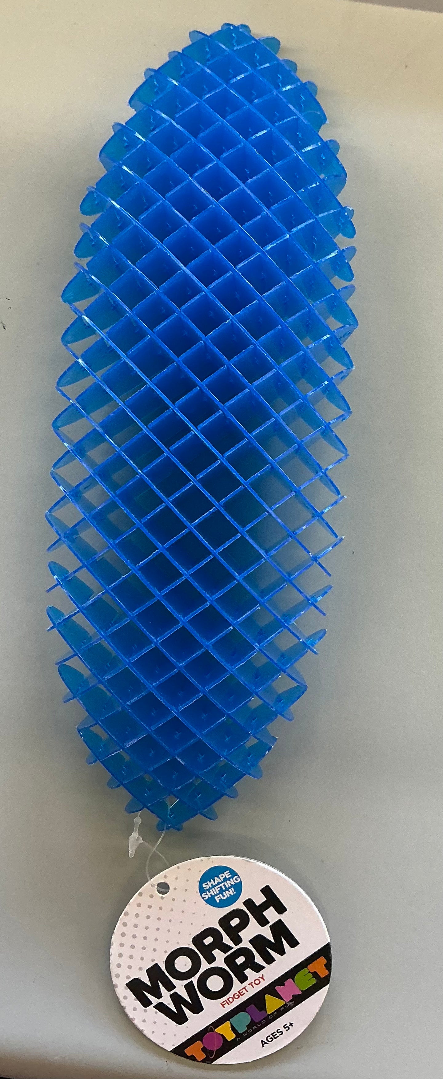ToyPlanet Morph Worm fidget toy in blue