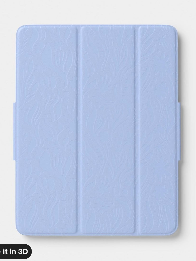 iPad Air 13 (2024) case - blue debossed