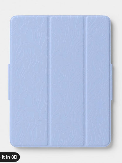 iPad Air 13 (2024) case - blue debossed