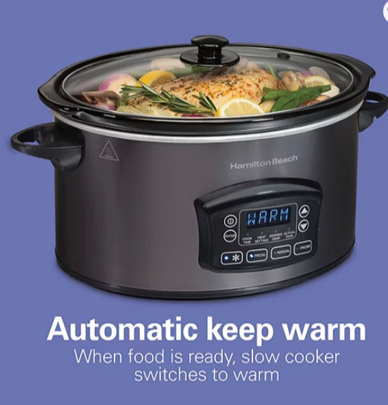 Hamilton Beach Programmable Defrost Slow Cooker
