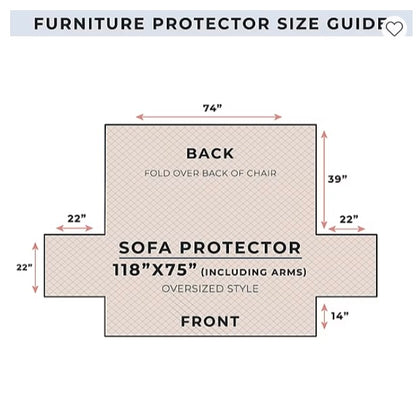 Linery Patchwork Sofa Protector 75 in x 118in