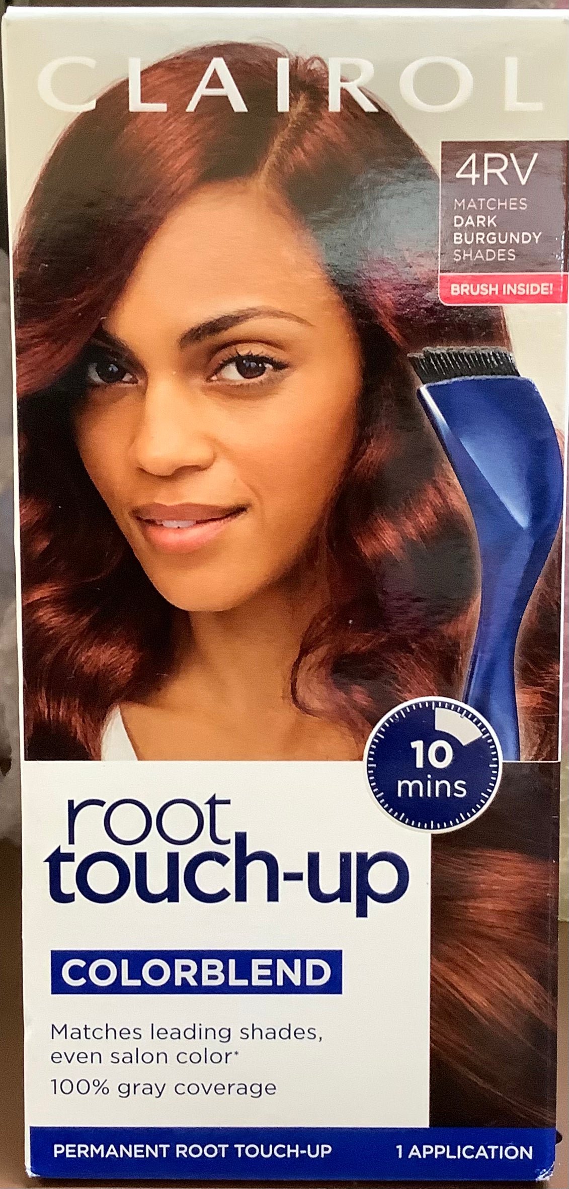 Clairol Root Touch-Up Permanent Hair Color - 4RV Dark
Burgundy - 1 Kit
