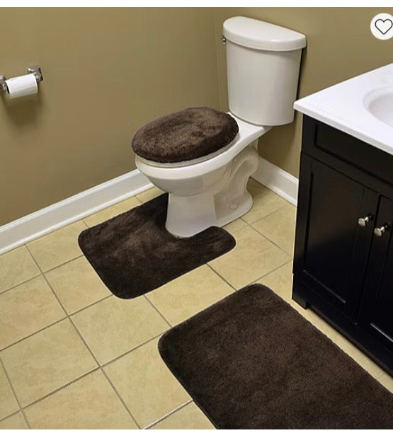 Garland Rug 3-pc. Traditional Bath Rug Set Included: 1 Standard Lid Cover(s), 1 21x24 Inch Contour Bath Rug(s), 1 21x34 Inch Bath Rug(s)