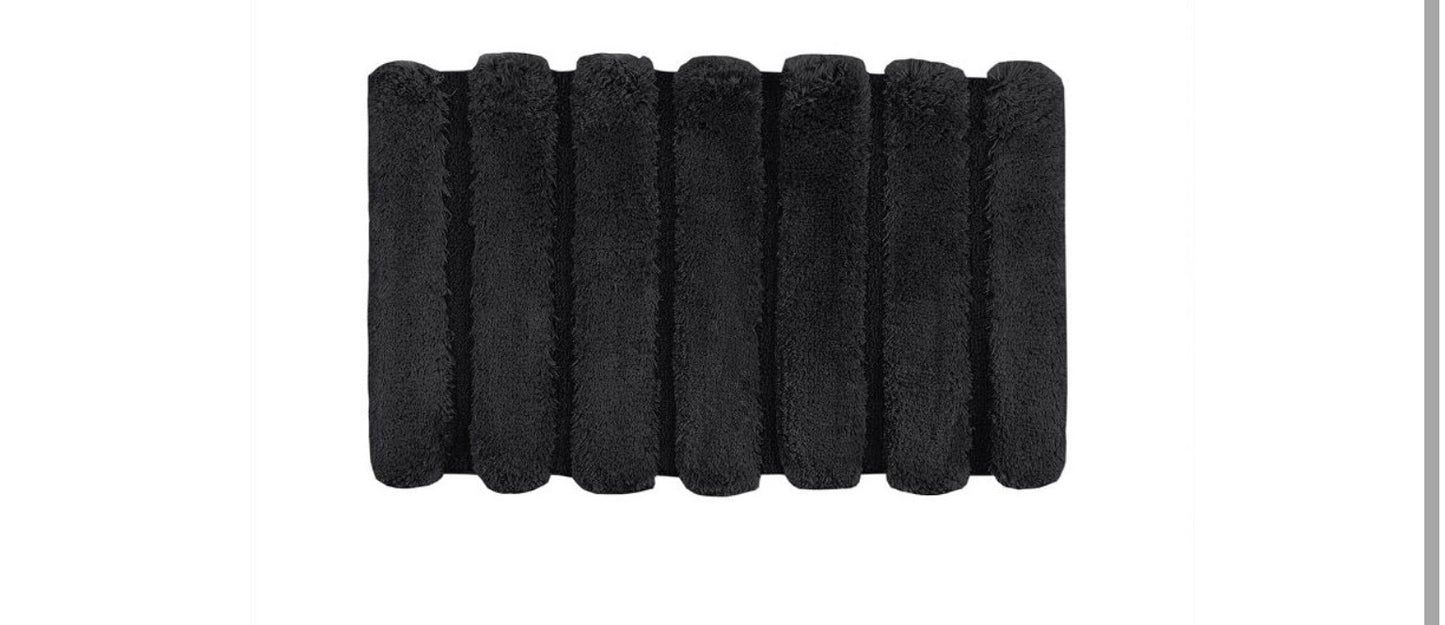 Madison Park Tufted Pearl Channel Soft Solid Tufted Bath Rug 17x24 Inch