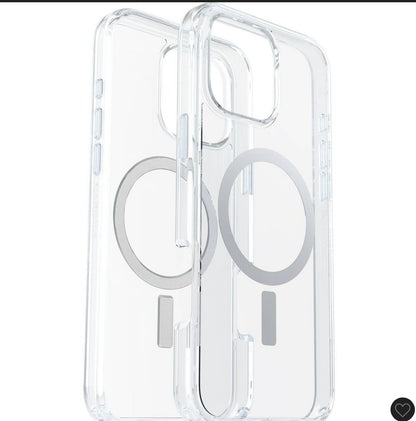 Otterbox iPhone 16 Pro Max symmetry series case with MagSafe - clear: solid plastic - OPEN BOX