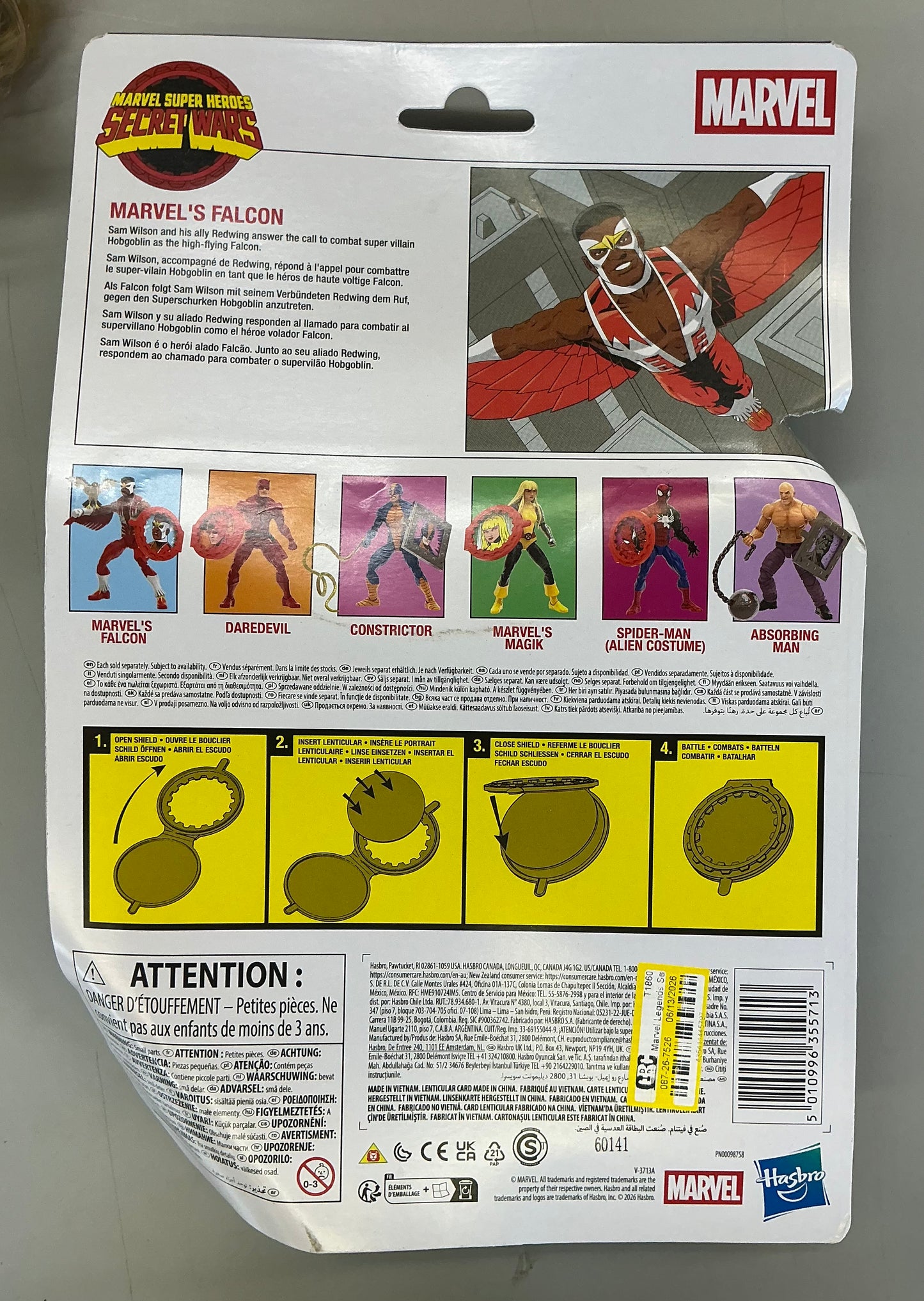 Marvel legends series secret wars marvel’s Falcon - DAMAGED PACKAGE - PRODUCT IS NEW