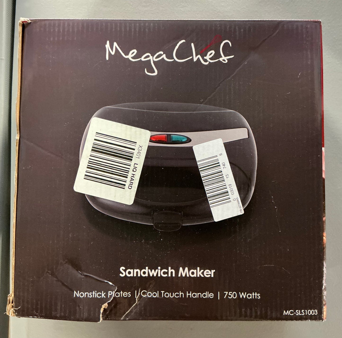 Mega Cheft Sandwich Maker - Open Box