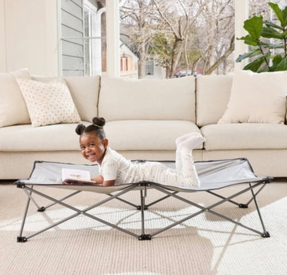 Regalo My Cot Extra Long Portable Toddler Bed 54” L x 28” W x 12” H