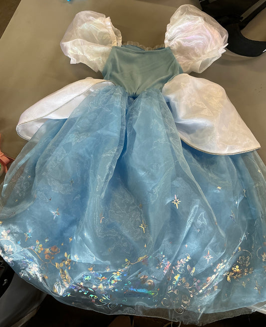 THRIFTY 70 - Disney Princess Cinderella dress size 5-6 - USED - FINAL SALE - NO RETURNS - AS IS
