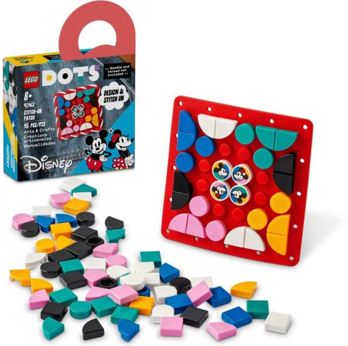 LEGO DOTS Mickey & Minnie Stitch-on
Patch Crafts Set 41963
