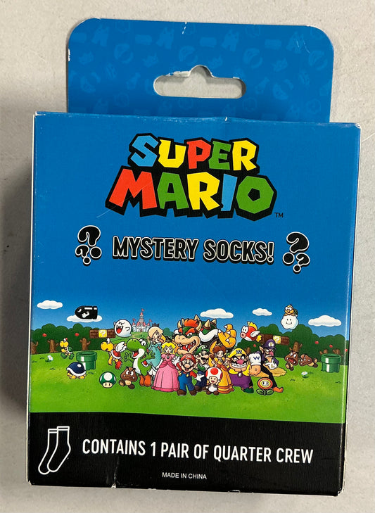 Nintendo super Mario princess mystery single quarter crew socks - collect them all