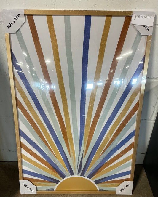 20”x30” thin poster frame brass - AS IS - SOME MINOR COSMETIC FLAWS (see pictures) - PICK UP ONLY