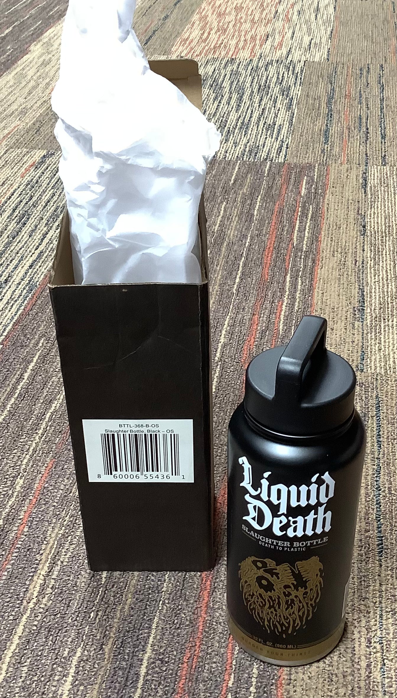 (CLEARANCE) Liquid Death REUSABLE SLAUGHTER BOTTLE