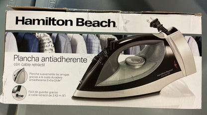 Hamilton Beach Auto-Off Iron with Retractable Cord - Open Box