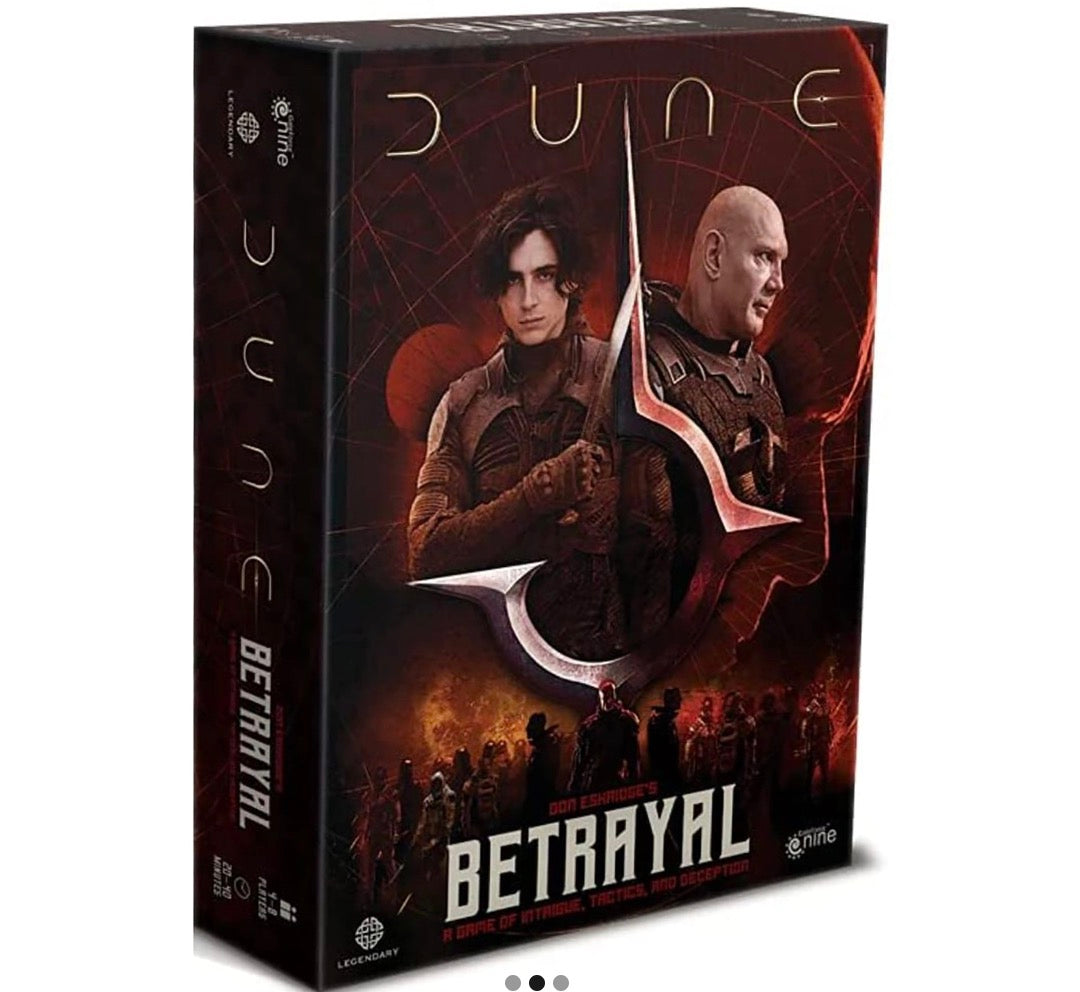 Dune: Betrayal social deduction board game manufactured by Gale Force Nine.