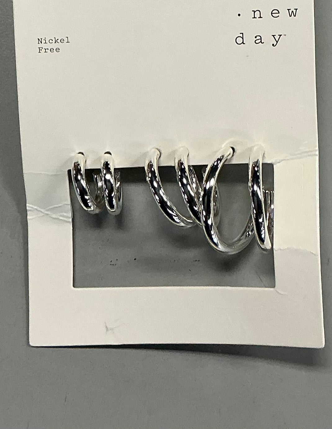 Nickel-free silver hoop earrings featuring multiple sizes in a single set