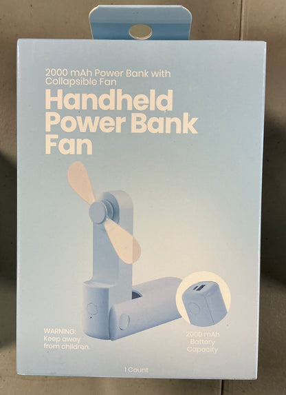 GEMS handheld power bank fan