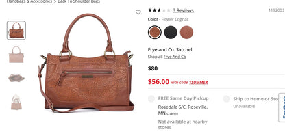 Frye and Co. satchel