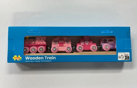 BigJigs Wooden Train - Pink