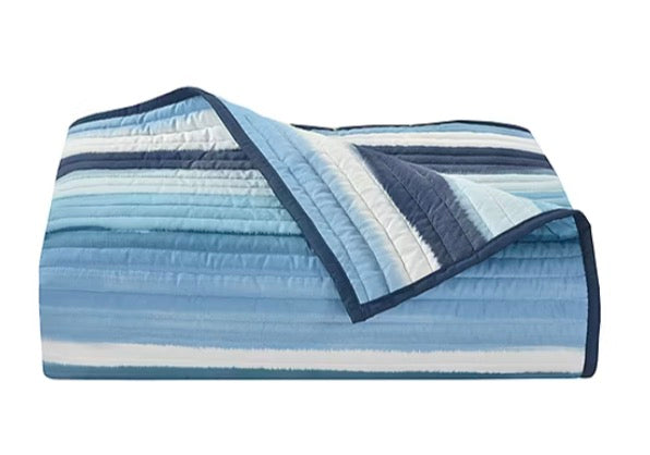 Royal Court Balboa Stripes Quilt Set 3-pc king