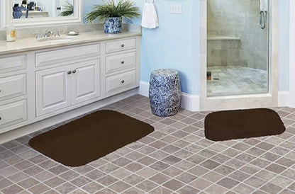 Garland Rug 2-pc. Serendipity Bath Rug Set comes with both a 17 inch. x 23 inch. Bath mat and a 21 inch. x 33 inch.