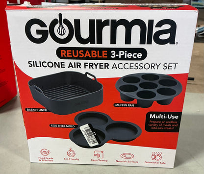 THRIFTY 70 - Gourmia reusable 3-piece silicone air fryer accessory set - USED - FINAL SALE - NO RETURNS
