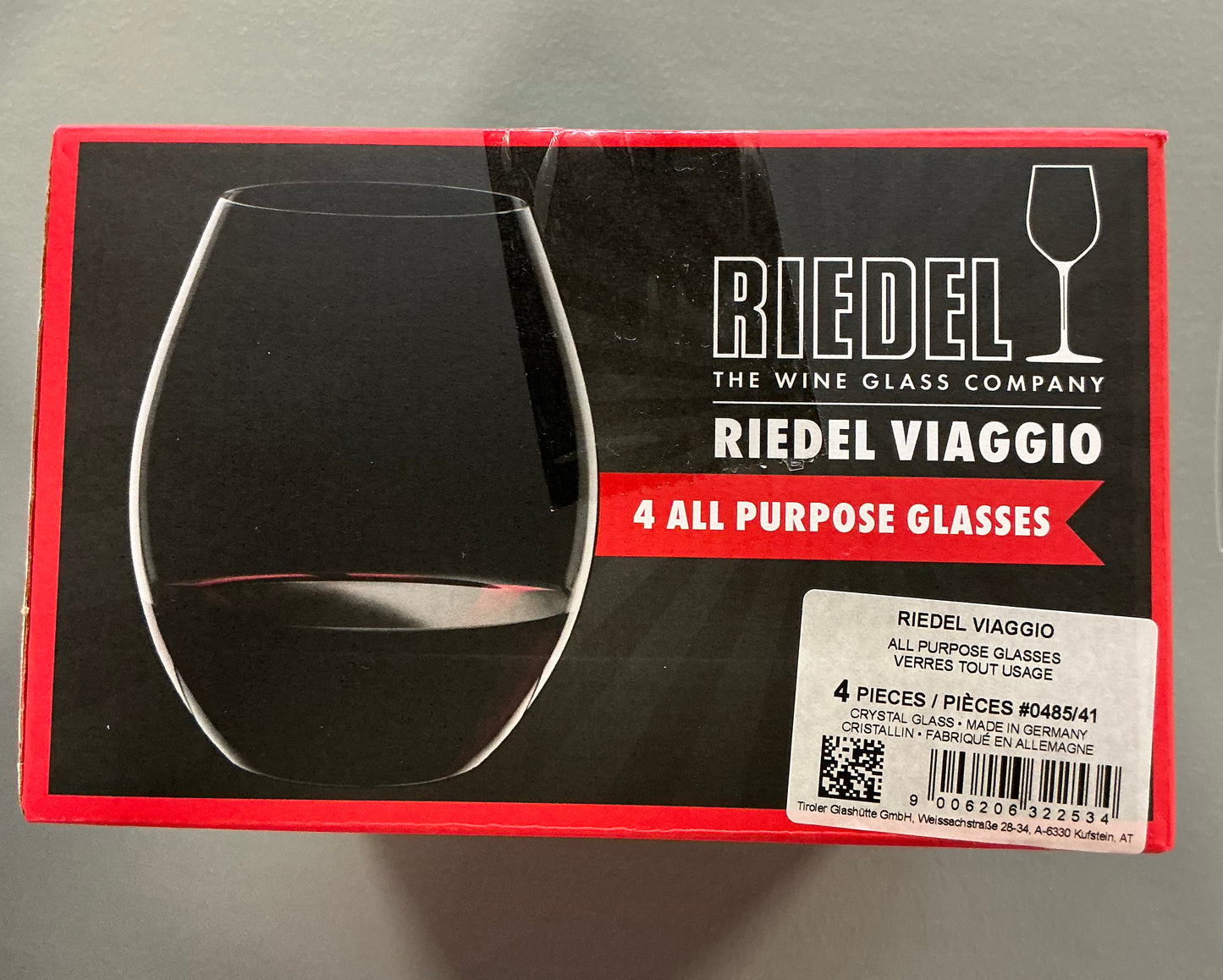 Riedel Viaggio Stemless All Purpose 4-pc. Wine Glass