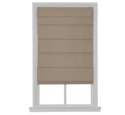 Cordless Blackout Fabric Roman Shade 30 X 64 Linen(clearance)