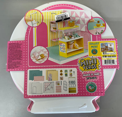MGA’S miniverse make it mini spaces ice cream shop, building set - OPEN/DAMAGED PACKAGE