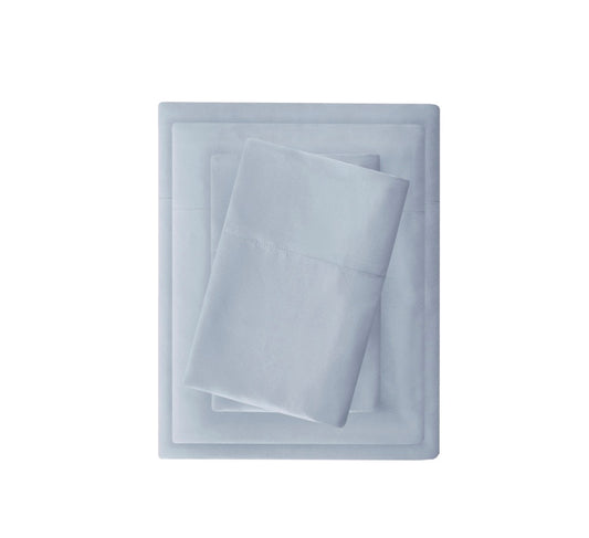 Madison Park 3M Moisture Management Deep Pocket 3 Pieces Sheet Set Twin XL-Included(1 Flat Sheet,1 Fitted Sheet,1 Pillowcase)-Light Blue