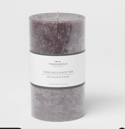 7” x 4” pillar scented candle - AS IS - SOME MINOR COSMETIC FLAWS