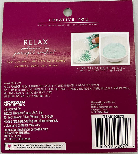 Creative You mica colorant 4-piece DIY assortment set