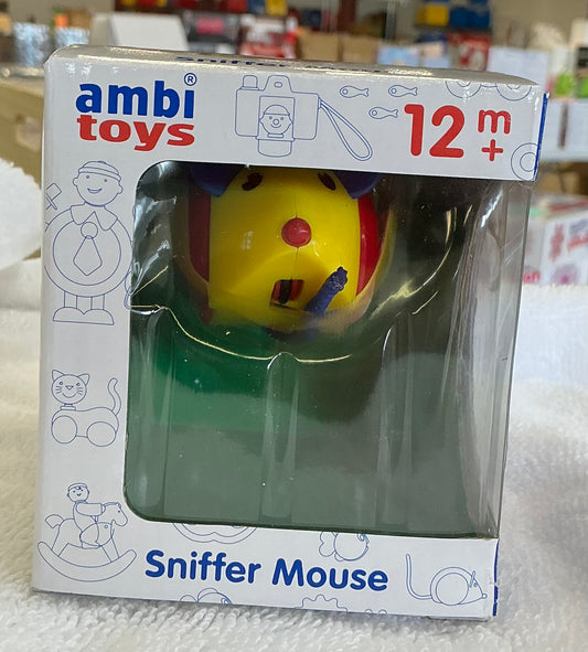 Ambi Toys Sniffer Mouse push toy