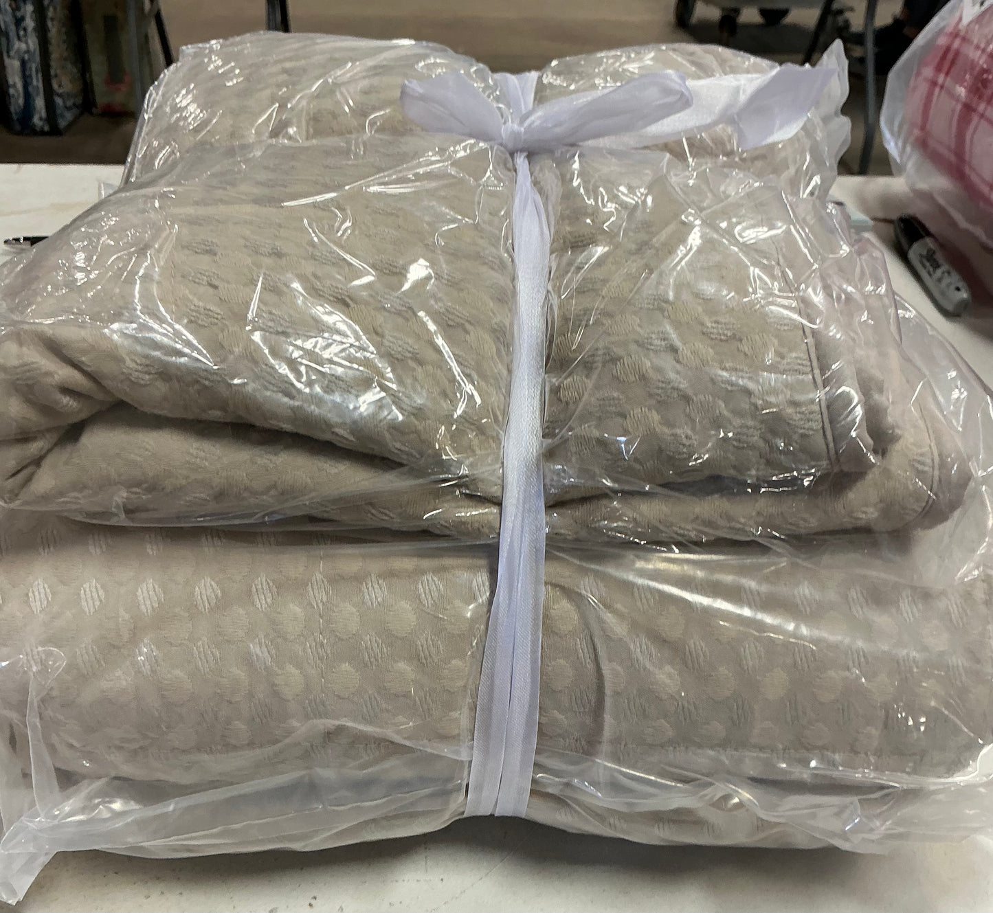 510 Design Mina Waffle Weave Textured Quilt Set 3-piece king