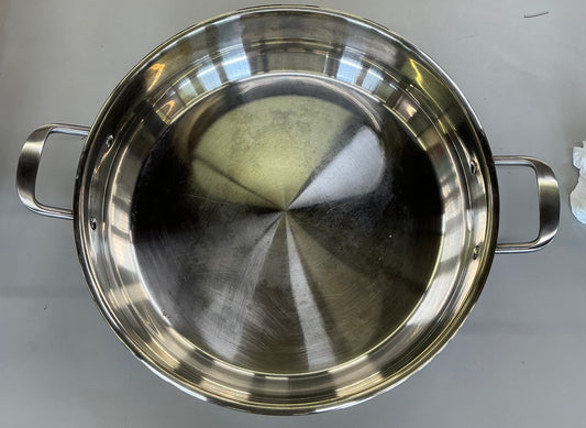 Thrifty 70- Jenny Martinez Stainless Steel 10-qt. Braising Pan- Used- As is- Final sale- No return