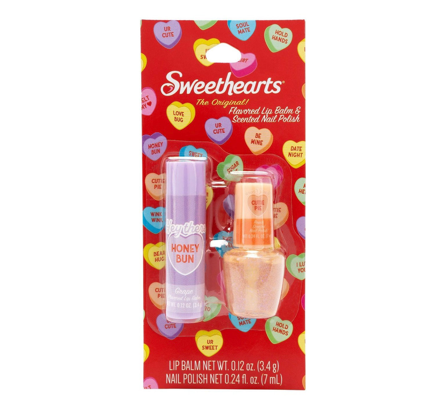 Sweethearts Lip Balm + Nail Polish Bestie set