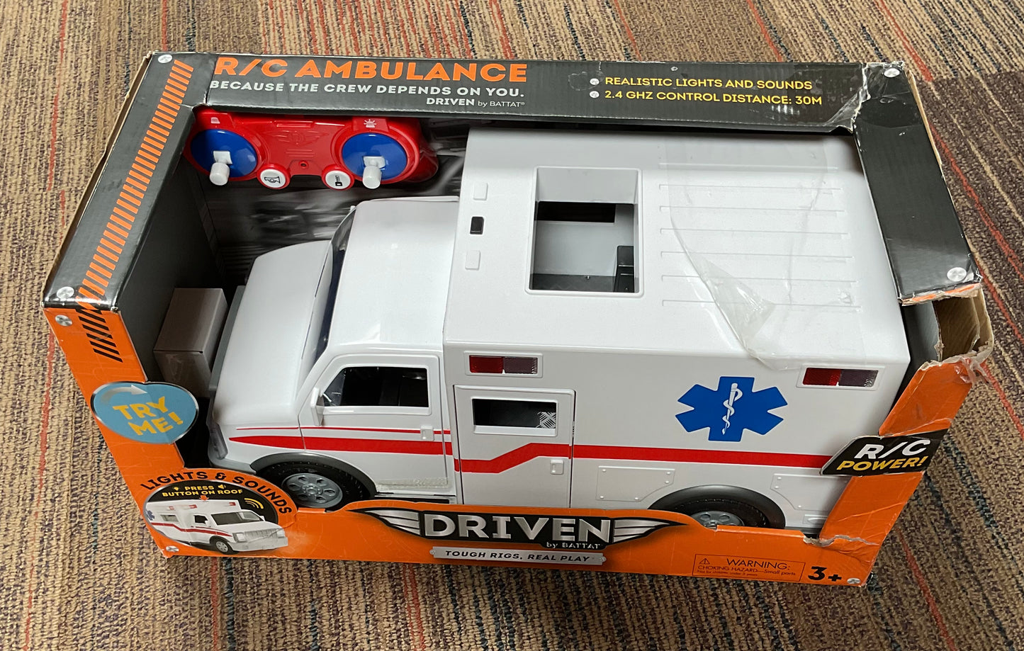 (CLEARANCE) DRIVEN by Battat RC Midrange Ambulance