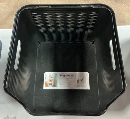 Stackable open front bin - black - 14.2” L x 12.9” W x 10” H - PICK UP ONLY