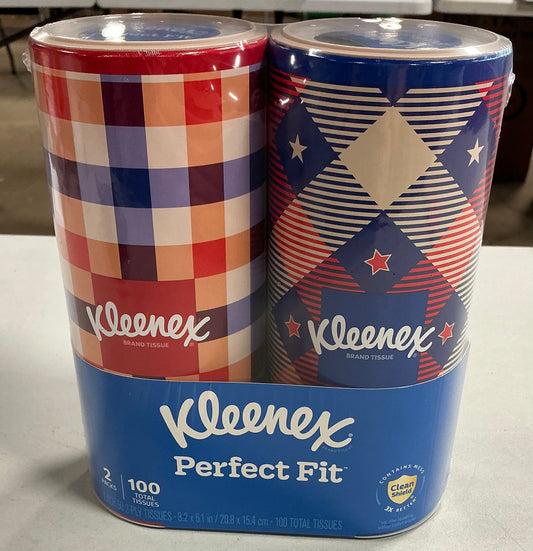 Kleenex perfect fit - 2 packs 100 total tissues